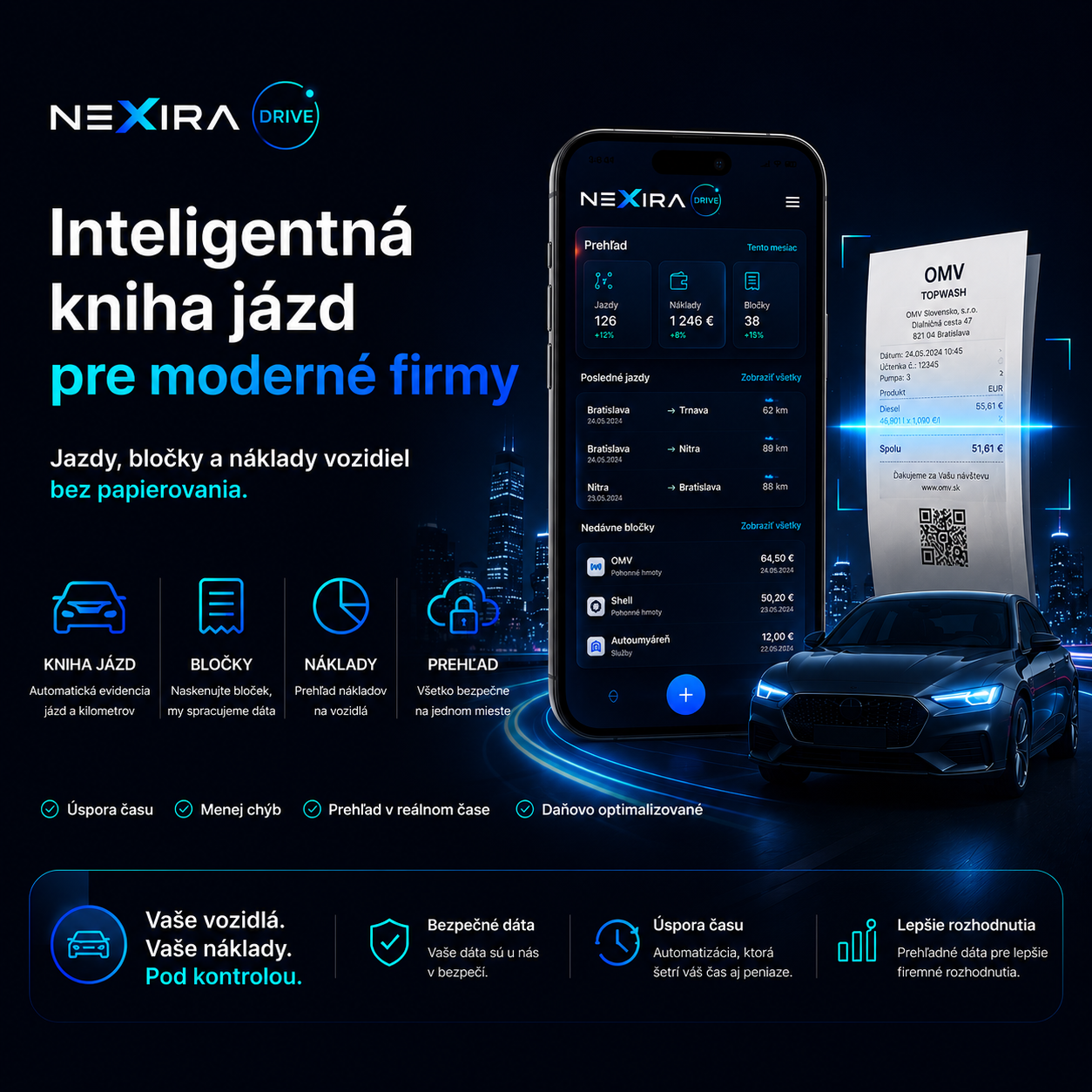 NEXIRA DRIVE – ukážka aplikácie